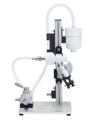 Inhaler Testing Workstation (ITW) with Kiel Nasal Inlet (KNI) and Angled Nasal Device Holder